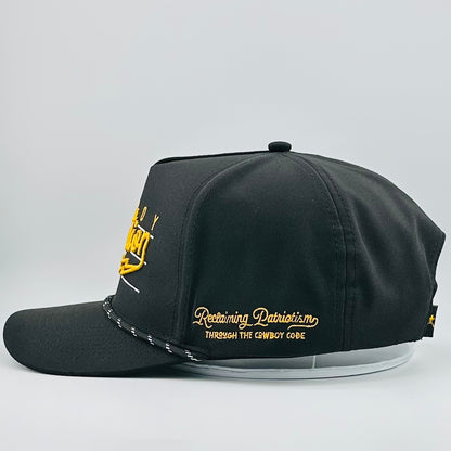 “Lightning" Black & Gold - Cowboy Revolution 5-panel Performance Hat (Qty 12)